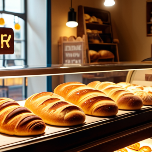 Home 22 **
Prompt: "Cozy bakery interior, warm lighting, aroma of fresh bread, display of colorful pastries, happy customers, inviting atmosphere, 'Konditorei' sign, focus on sensory experience, golden hour lighting, soft focus."
**