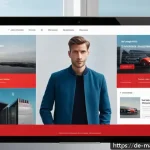 Home 20 뉴로마케팅 기법을 활용한 고객 경험 향상 - A modern online shopping website interface showcasing a clean layout with a vibrant red call-to-acti...